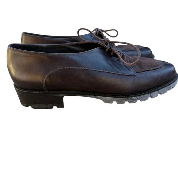 Amalfi by Rangoni Brown Leather Oxford Shoes - Size 7B - Picture 5 of 7